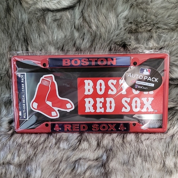 Wincraft Other - Boston Red Sox License Plate Frame and Decals Auto Pack